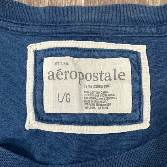 Aeropostale Navy Blue Graphic Tee - Picture 3 of 6